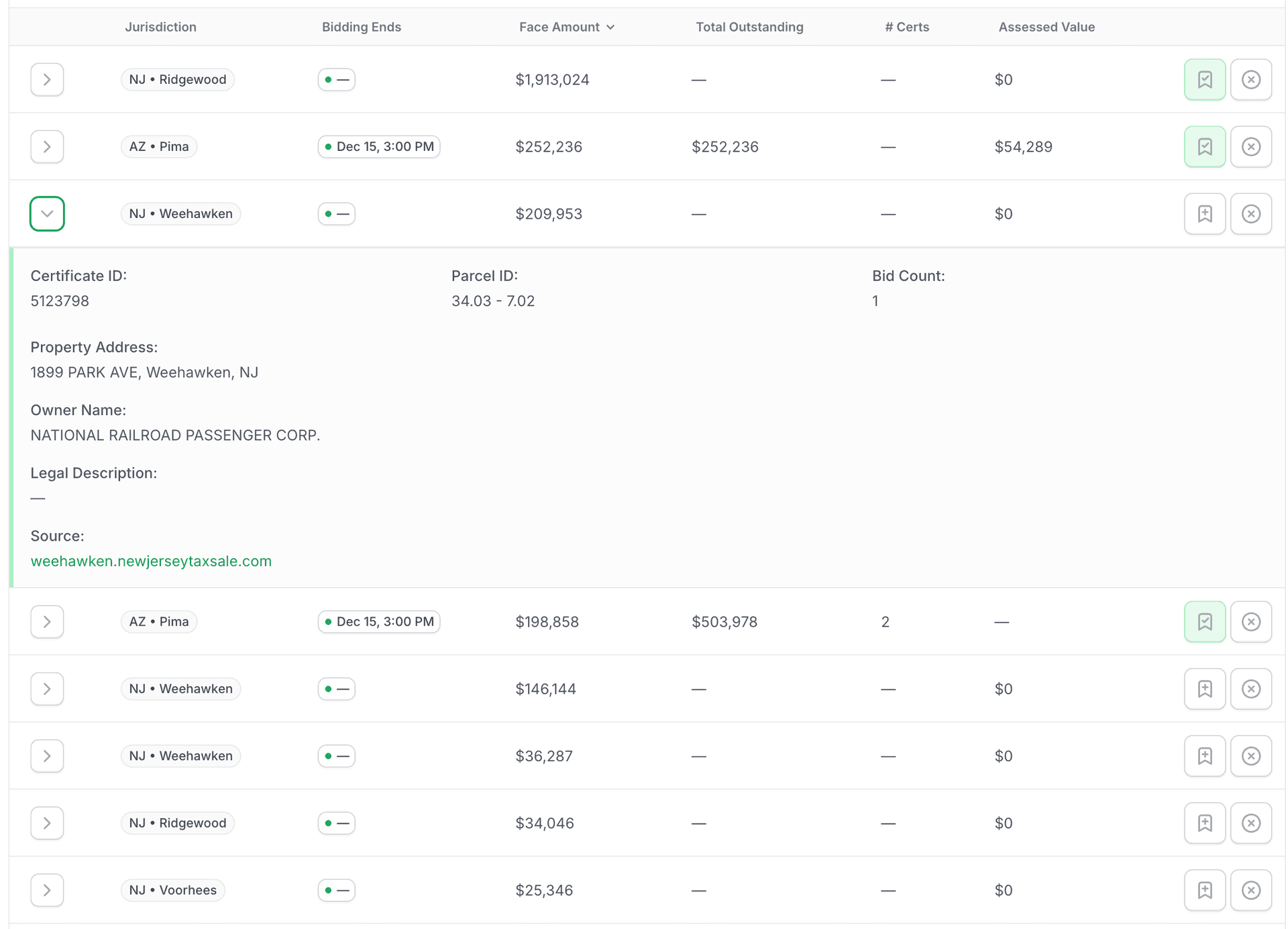 Certificate details, standardized screenshot